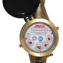 1/2 Water Meter: Lead Free Brass, NSF Certified, Multi-Jet, Gallons (Horizontal Installation)