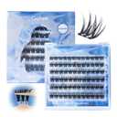 Self Adhesive Eyelashes Clusters Natural Look Wispy Press On Lash Clusters Pre Glued Eyelash Clusters Reusable No Glue Needed Lash Extensions