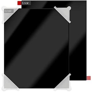 Enoin 2 Pack 8x12 Inches Non Transparent Black Acrylic Sheet Plexiglass Sheet 1/ 8 Thick 0.118'', Plastic Sheet Colored Board Panel for Glass, DIY, Painting, Art Craft