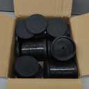 Furniture Risers Bed Risers Heavy Duty 1 inch, 2 inch, 3 inch, 4 inch Round Adjustable Bed Lifts Riser for Desk Legs Table Couch Sofa Chair Refrigerator Washing Machine (1+1+1 Inch, Black, 6 Pack )