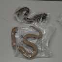 2Pcs Realistic Fake Snakes Toy Lifelike Rubber Rattlesnake Snake Scare Birds and Squirrels Tricky Model Snake Toys for Gift Party Favors or Halloween Decoration Props