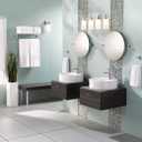 Moen Iso Chrome 24-Inch Wide Bathroom Hotel-Style Towel Shelf with Towel Bar, DN0794CH