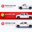 KPY Rain Guards Fit for 2005-2015 Toyota Tacoma Access Cab, Out-Channel Window Visors Vent Wind Deflectors 4PC, Truck Accessories for 05-15 Tacoma (Extended Cab Only)