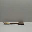 Back Scrubber Shower Brush,Dry Brushing Body Brush with 17.7 Inch Curved Long Handle, Natural Bristles for Lymphatic Drainage, Soft & Stiff Bristles Available (Medium-Soft Horsehair)