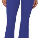 Sunzel Mini Flare Leggings for Women, High Waist Yoga Pants with Tummy Control, Casual Gym Workout Bootcut Leggings (Blue, S)