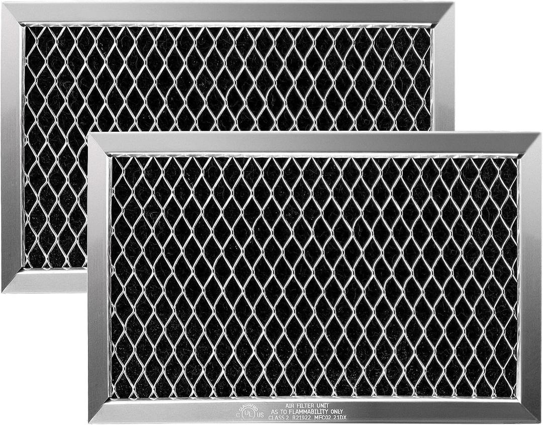 2 Pack JX81J WB02X11124 Microwave carbon filter recyclable,Compatible with GE Hotpoint Microwave Oven 