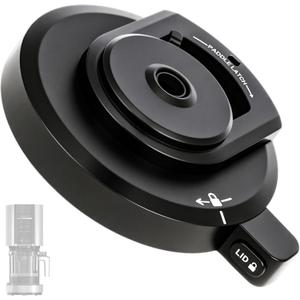 Outer Bowl Lid for Ninja NC301 Ice Cream Maker,Reusable Ninja Creami Accessories with NC299AMZ/NC301/NC300 Series,For Ninja Blender Lid(NO Paddle)