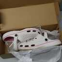 ChayChax Men's and Women's Arch Support Clogs Garden Shoes Slip-on Outdoor Beach Water Sandals with Removable Cushion Footbed (9.5-10.5 Women/8-9 Men, White)