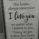 SRSZHIYUE Before You Leave This Home Sign 16"11" Laundry Room Wall decor Dining Room Kitchen Plaque Modern Inspirational Positive for Living Room House Wall Hanging Art (Black)