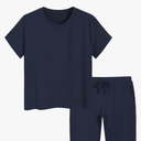 Weintee Women's Plus Size XL 2 Piece Sweatsuits Matching Top and Capris Loungewear Set