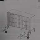 HUANLEGO 6-Drawer Wooden Chest of Drawers with Metal Handles , Black