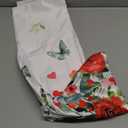 Horaldaily Valentine Tablecloth 6060 Inch Square, Rose Flower Butterfly Red Hearts Washable Table Cover for Party Picnic Dinner Decor