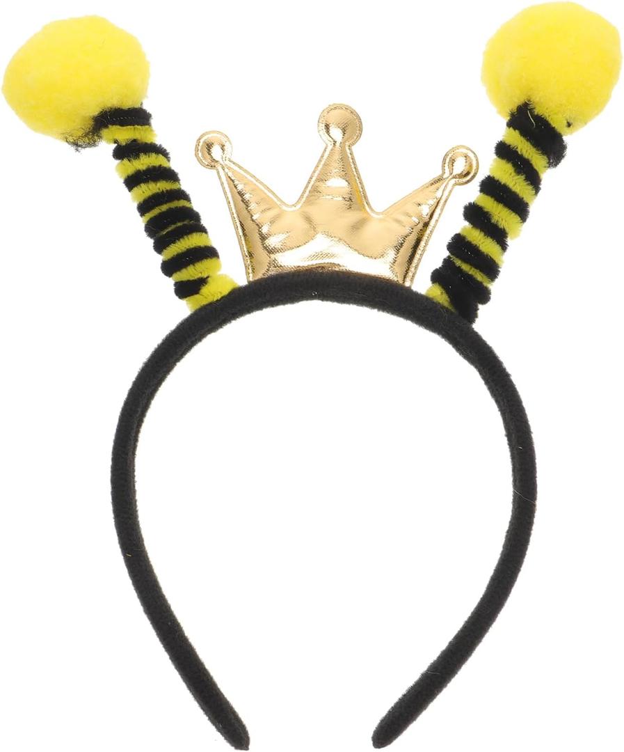 6 x Amosfun Party Bopper Antenna Headband Hair Address Bee Ant Ladybug Hair Band Adult Costume Accessories Birthday Party Favors (Black)