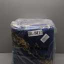 Abstract Marble Area Rugs for Living Room, 8x10 Soft Durable Lightweight Low Pile Carpet with Non-Slip Backing Stain-Resistant Modern Machine Washable for Bedroom Dining Room, Blue/Gold