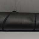 Amazon Basics 1/2 Inch Extra Thick Exercise Yoga Mat with Carrying Strap (Black)