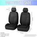 4PCS Cooling Car Seat Covers,Breathable Front Seat Covers with Mesh Construction and Foam Padding,Car Seat Protector to Reduce Back Sweating,Universal Car Interior for Car SUV (Black)