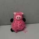 goDog Mopz Pig Squeaky Plush Dog Toy, Chew Guard Technology - Pink, Large
