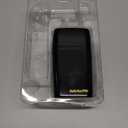 METALFX Double Foil Shaver, Handheld Electric Razor for Travel, Portable Cordless Close Face Shaver for Head, Beard, & Neck (Black)