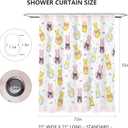 MEHOFOND Easter Shower Curtain,Pink Buffalo Plaid Bunny Rabbit Shower Curtains for Bathroom,Colorful Bows Bunny Rabbits Eggs Shower Curtain Bathroom Decor Sets with 12 Hooks, 72x72 in
