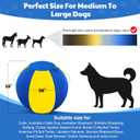 Happypaw 3.0 Upgrade 18'' Herding Ball for Dogs Enhanced Chew Resistance & Heavy-Duty Material, Dog Toy Agility Equipment for Australian Shepherds, Collies, Includes 5 Repair Patches