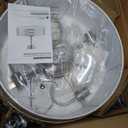 20" Silver Boho Ceiling Fan with Light, Caged Fandelier Ceiling Fans with Lights Remote Control with 6 Speeds for Bedroom, Living Room, Nursery
