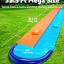 Sloosh 32.5FT Double Water Slides, Heavy Duty Lawn Slip and Slide with Sprinkler and 2 Inflatable Boards Backyard Yard Lawn Summer Outdoor Water Toy for Kids Adults