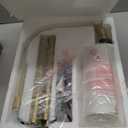 Oneach 62" Gold Floor Lamp for Living Rooms Tall Arc Standing Lamps for Bedrooms Industrial Corner Nursery Girls Kid Vintage MidCentury Modern Reading Light Office Antique Brass Shade Lantern