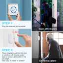 SanJie Door Chime, Door Open Contact Sensor Alarm with 500 FT Range,26 Chimes 5 Adjustable Volume for Business/Store/Home/Office When Entering 3 Sensors + 1 Receiver