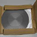 WUWEOT Gas Stove Diffuser Set of 2, 9.3'' & 11'' Range Heat Diffuser Plate, Aluminum Gas Reducer Flame Guard Simmer Ring Plate, Round Fast Defrosting Tray, Protects Pot Cookware Accessories