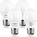 YukiHalu A15 LED Light Bulbs, 60W Equivalent, E26 Base, 2700K/3000K/4000K/5000K 7W 600 Lumens 120V, Non-Dimmable, UL Listed, Ceiling Fan Light Bulbs, Appliance Bulb, Pack of 4 (2700K Soft White)