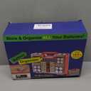 Ontel Battery Daddy Storage & Organizer Case w/Tester, Stores & Protects Up to 180 Batteries, Double-Sided, Clear Locking Lid, Secure Latches & Portable Carrying Handle - Red (Batteries Not Included)