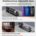 Official Creality Rotary Kit Pro, Laser Rotary Roller 4 in 1 Multi-Function Engraving Accessories for Laser Engraver, Jaw Chuck Rotary for Engraving Cylindrical Objects, Wine glass, Baseball Bat, Ring