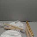 Briwooody 2 Pcs Indoor Plant Stand Mid Century Vintage Wood Modern Flower Pots Holder Round Side Table End Table Plant Stools for Living Room Corner Balcony Decor (White)