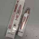 Ear and Nose Hair Trimmer Clipper - 2025 Professional Painless Eyebrow & Facial Hair Trimmer for Men Women, Battery-Operated Trimmer with IPX7 Waterproof, Dual Edge Blades for Easy Cleansing Pink