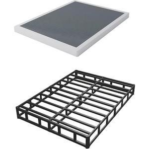 Queen Box Spring 8 Inch Heavy Duty Metal Box Springs,Mattress Foundation with Fabric Cover, Noise Free, Non-Slip,Easy Assembly.