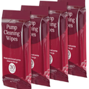 4 Pack] Wipes for Breast Pump Parts - Breast Pump Wipes Quick Clean with No Water - Irritant Free Breast Pump Cleaning Wipes - Resealable Baby Cleaning Supplies - 30 Per Pack