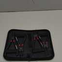 WISEUP Snap Ring Pliers Set, Heavy Duty 4PCS-7 inch Internal/External Circlip Pliers Kit, Straight/Bent Jaw Tips for C-Clip Ring Remover