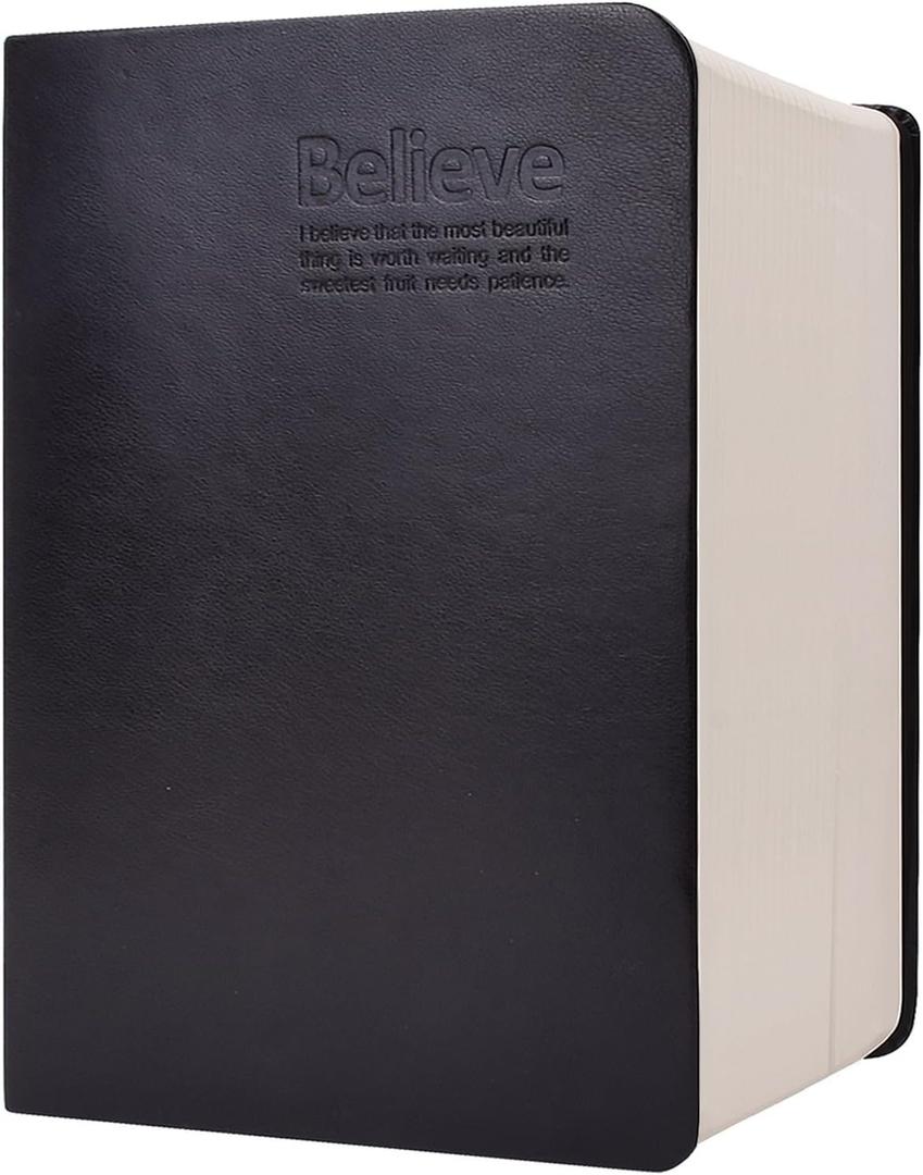 SAYEEC Thick Lined Journal Notebook 720 Pages Leather Journals for Writing B6 Soft Cover College Ruled Notebook 360 Sheets Lined Paper Memo Book Personal Daily Diary Gift for Men Work Note Taking