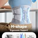 Medical-Grade Back Brace for Women Lower Back Pain Relief [Ultra Breathable & Stronger Support] Back Support Brace with Adjustable Strap System - Back Support Belt for Herniated Disc, Sciatica, Arthritis,Scoliosis