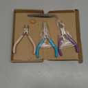 3 Pcs Jewelry Pliers Set - Needle Nose, Round Nose and Wire Cutters for Jewelry Making, Repair and CraftsWire Wrapping Beading Crafts Pliers
