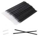 G2PLUS 100pcs Eyeliner Brush, Disposable Pointed Makeup Applicators, Black Eyelash Serum Brushes & Eyeshadow Applicators for Professional Makeup, Precise Eye Makeup, Beauty Salon Tools