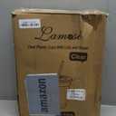 Lamosi 100 Pack 16 oz Clear Plastic Cups with Lids and Straws, Disposable Plastic Coffee Cups with Lids for Iced Coffee, Cold Beverages, Smoothies and To-Go Drinks