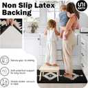 Farmhouse Kitchen Mats for Floor 24x35, Black and White Kitchen Rugs Non-Slip Washable, Absorbent Resist Dirt Polypropylene Mat, Western Boho Rug for in Front of Sink Laundry Entryway
