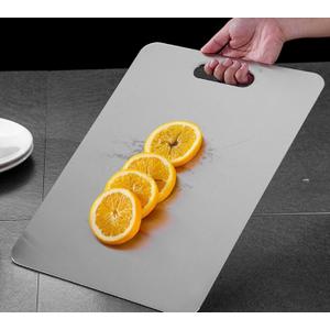 Titanium Cutting Board - 2025 New Upgrade 100% Pure Titanium Cutting Boards for Kitchen Double Sided Titanware Cutting Board,Hygiene Durable Dishwasher Safe Chopping Board,1PC (12"L x 9"W)
