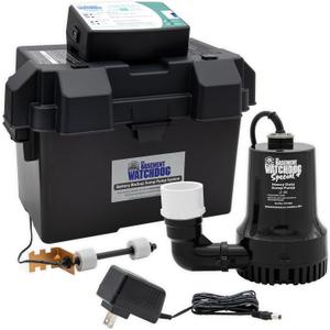 THE BASEMENT WATCHDOG Model BWSP 2,600 GPH at 0 ft. and 1,850 GPH at 10 ft. Special CONNECT Battery Backup Sump Pump System with WiFi-Capable 24-Hour-a-Day Monitoring Controller