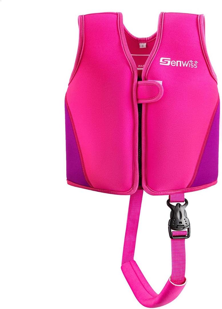 Baby Girl Swim Vest Toddler Swim Vest for Age 18 Months - 2 Years Baby Toddler Fit 20-28 lbs (Medium(3-4 years/28-38 lbs), Pink)