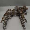 LightsUp Christmas Reindeer, 24" H Rattan Outdoor Decor, 40 Warm White LEDs, Battery Powered, Timer for Xmas Holiday Display