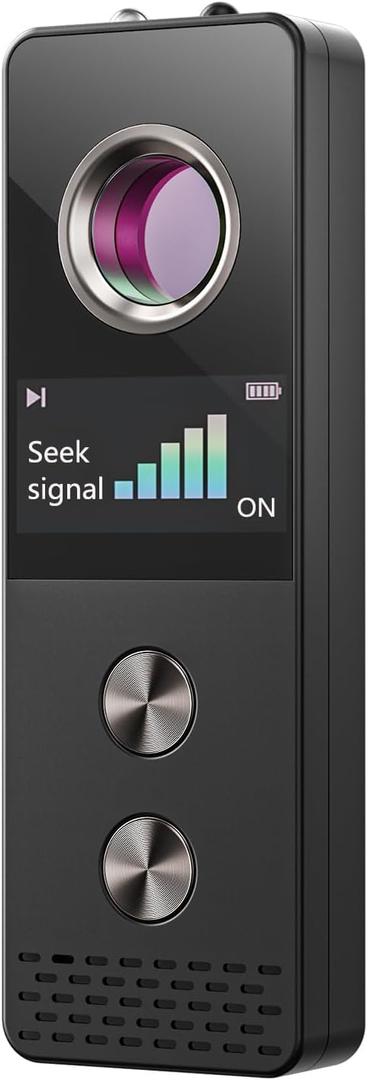 Hidden Camera Detector, Spy Camera Detectors - AI-Powered Anti-Spy Device, GPS Tracker & Bug Detector, Portable RF Signal Scanner 7 Modes for Travel, Car, Home & Office (Black)