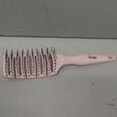 L'AngE HAIR Siena Flexi Curved Vented Hair Detangler | Nylon Bristle Brush for Tangles & Knots | Ideal for Men & Women | Vented for Airflow
