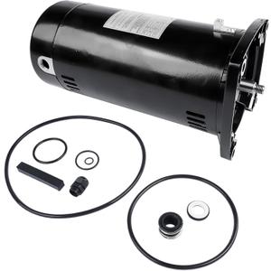 USQ1152 Swimming Pool Motor, 1.5 Horsepower, 3450 RPM, 115/230 Volts, 19.2/9.6 Max Amps, 48Y Frame, 1.10 Service Factor, Single Speed Square Flange Pool Motor GELUOXI